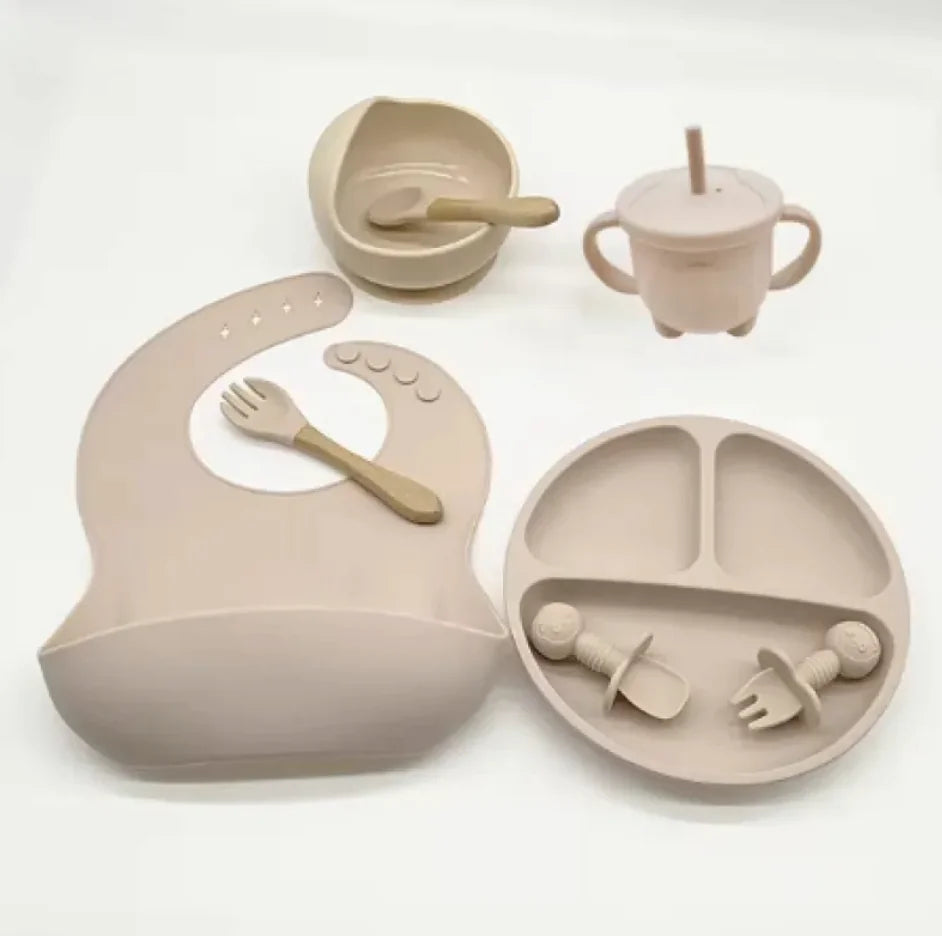 Baby Silicone Feeding Tableware Set