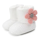 Cozy Sunflower Cotton Baby Boots