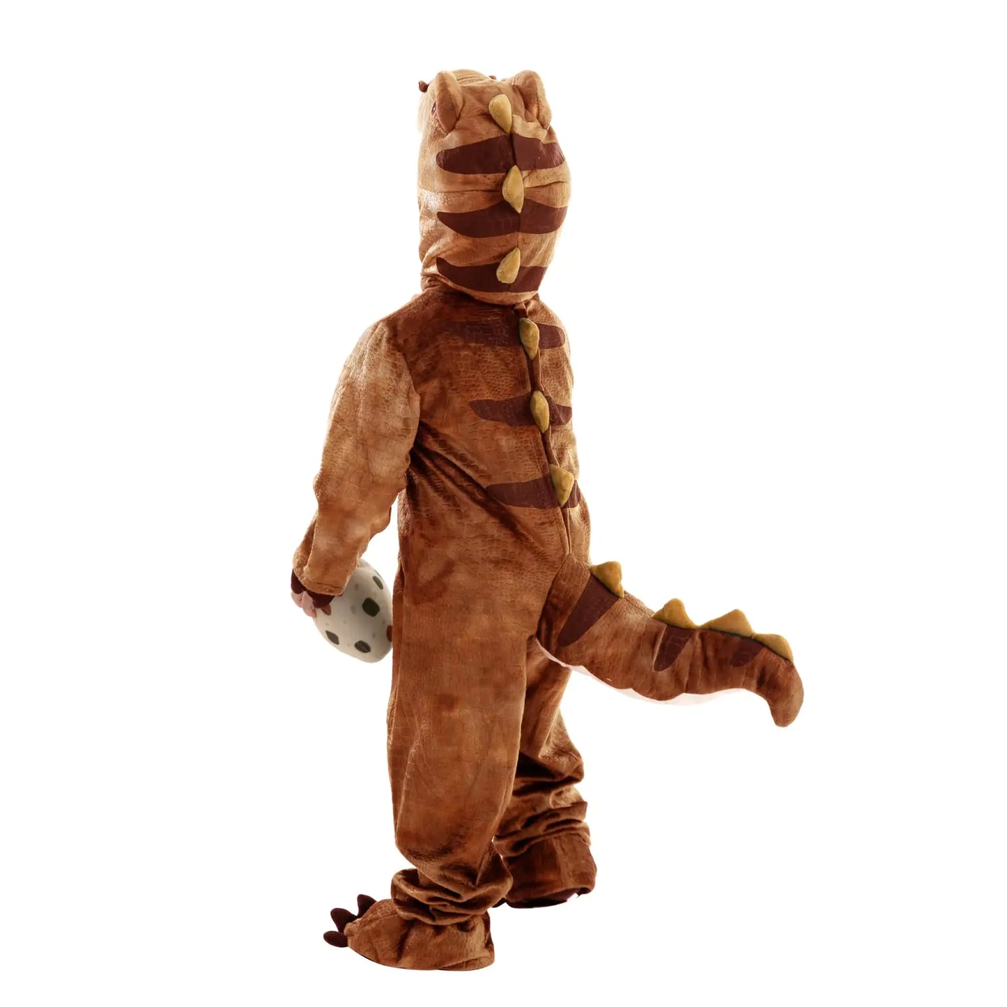 Spooktacular Creations Realistic T-rex Costume Outfit Dinosaur Jumpsuit with Egg for Kids Toddler Halloween Dress-up Party Bronze 3T(3-4 yrs)