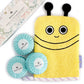 Milk&Moo Buzzy Bee Bath Glove and Milavanda Baby Soap Set