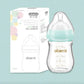 Wide Bore Glass Baby Bottle for Newborns - 120ml and 150ml