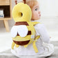 Feidoog Baby Head Protector Cushion Backpack with 3 Baby Knee Pads for Walking & Crawling Yellow Bee